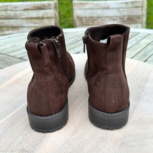 Sonoma Goods For Life® Cilantro Womens Ankle Boots Size 8.5 Cognac Brown New - Picture 9 of 15